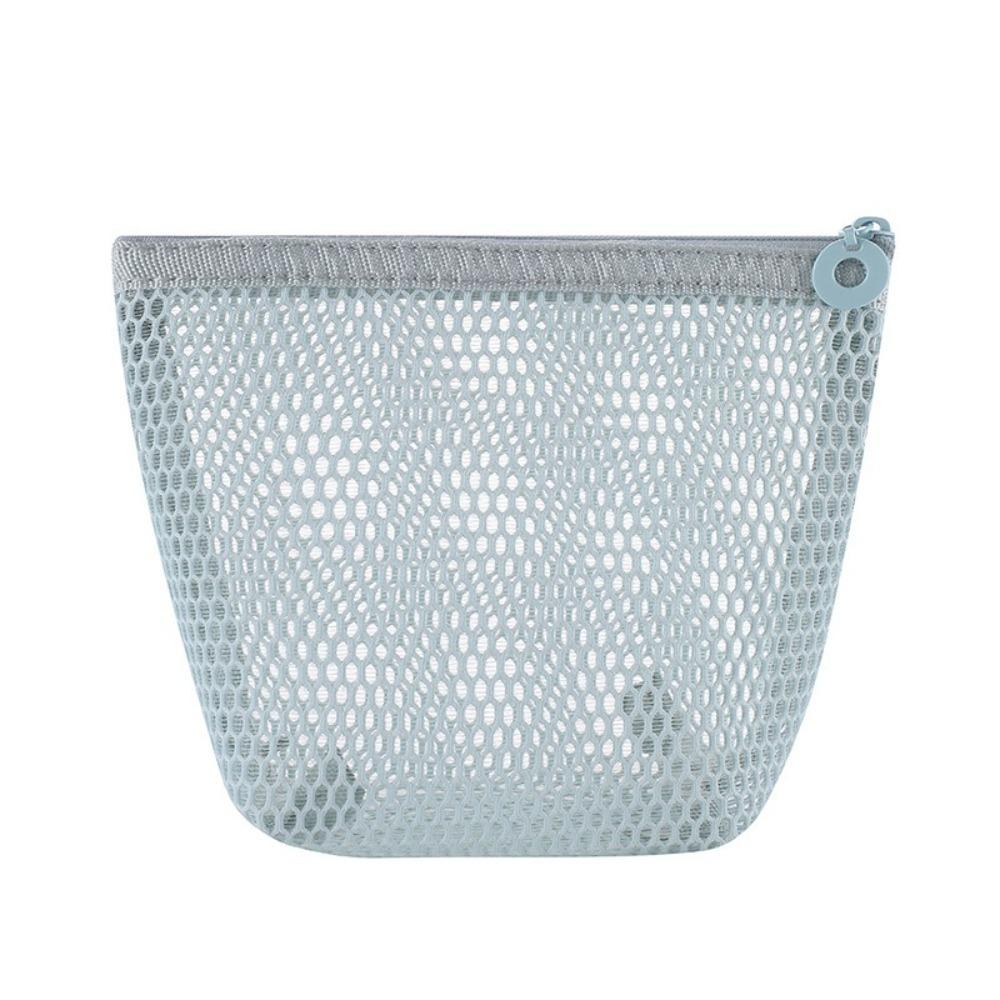 New Mesh Cosmetic Bag Portable Mini Mini Wallet Pouch Transparent Zipper Coin Purse Travel