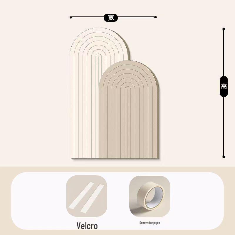 Selbstklebender Filz-Wandaufkleber: Kollisionsschutz, Schmutzabweisend, Dekorative Abdeckung für Wohnzimmer-Wandverkleidungen und Wandunebenheiten