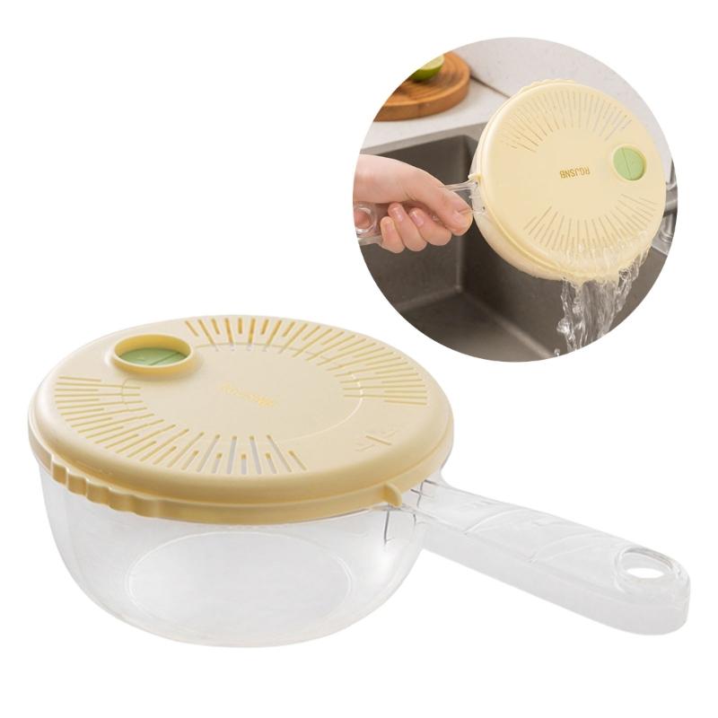 Multifunctional 2 In 1 Plastic Fruit Washing Bowl with Strainer and Integrated Drain Tray for Efficient Kitchen Use
