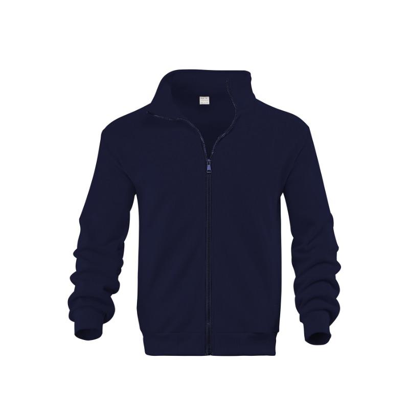 Men S Stand Collar Thick Fleece Lined Loose Casual Jacket