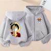 Kids Zipper Hoodie Funny Casual Hoodies Jackets Boys Girls Zip Up Sweatshirt Hoodies