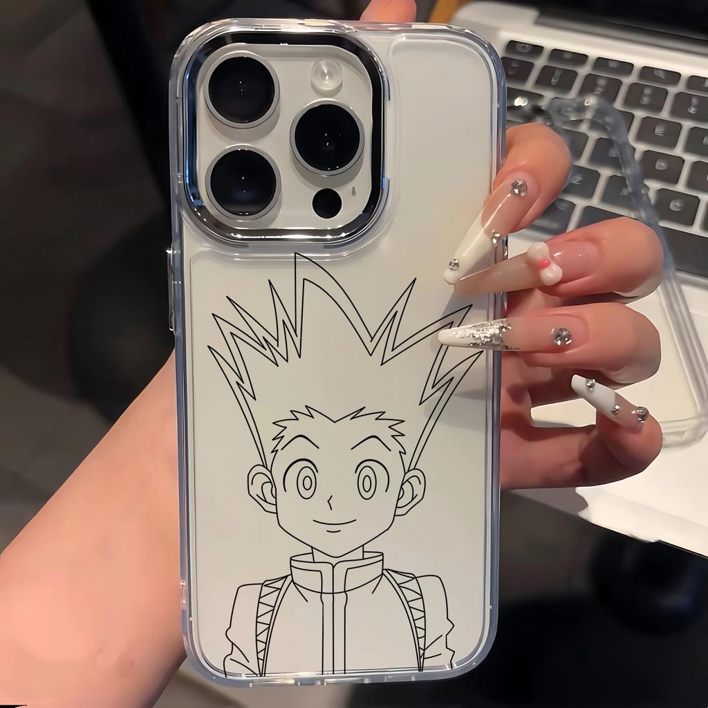 Μαύρη Θήκη Κινητού HUNTER×HUNTER Anime Hot Για IPhone 17 16e 16 15 14 13 12 11 Mini Pro Max X XR XSMAX 8 7 Air Plus Μαλακό Κάλυμμα