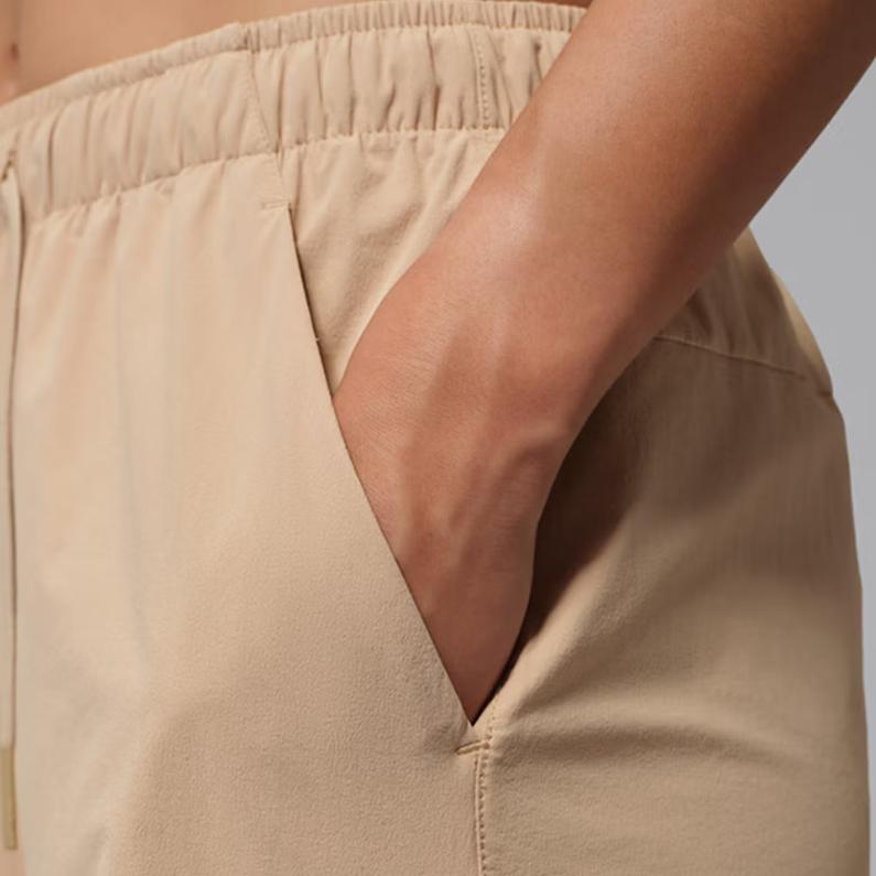 Jordan Solid Color Lace-Up Mid-Rise Woven Casual Pants Women Bottoms HQ8893-244