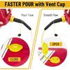 Gas Can Spout Nozzle Set Replacement Universal Kit Leakproof Angle Filter Screen Gasket Vent Cap Drill Bit For Old Gas Can 3 Pack