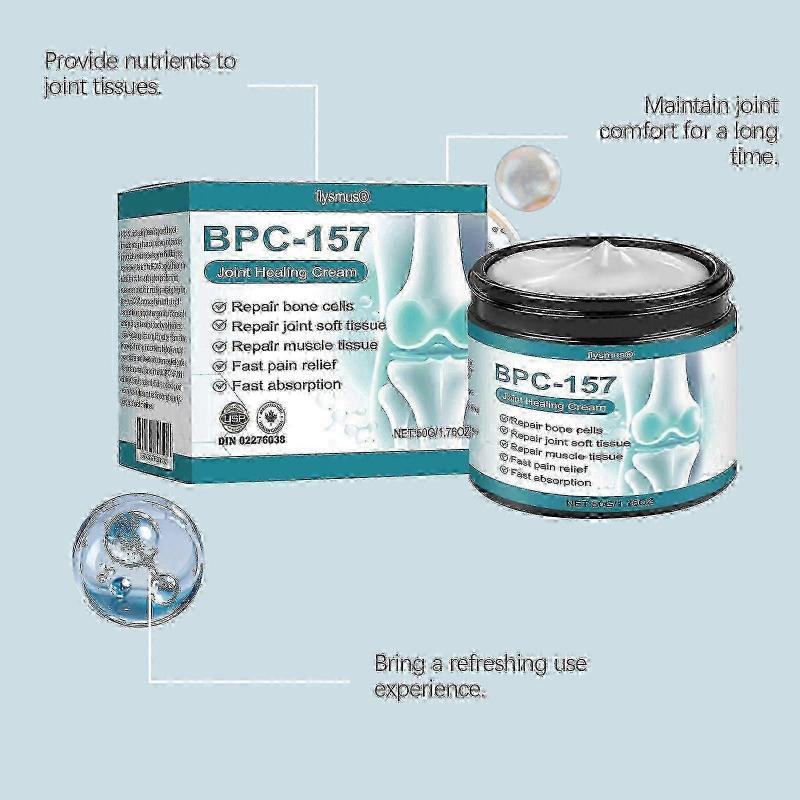 3X BPC-157 Advanced Joint Pain Relief Cream Joint Soothing Massage Oil Fast-Acting Formula for Post-Workout Recovery, Supports Joint Comfort