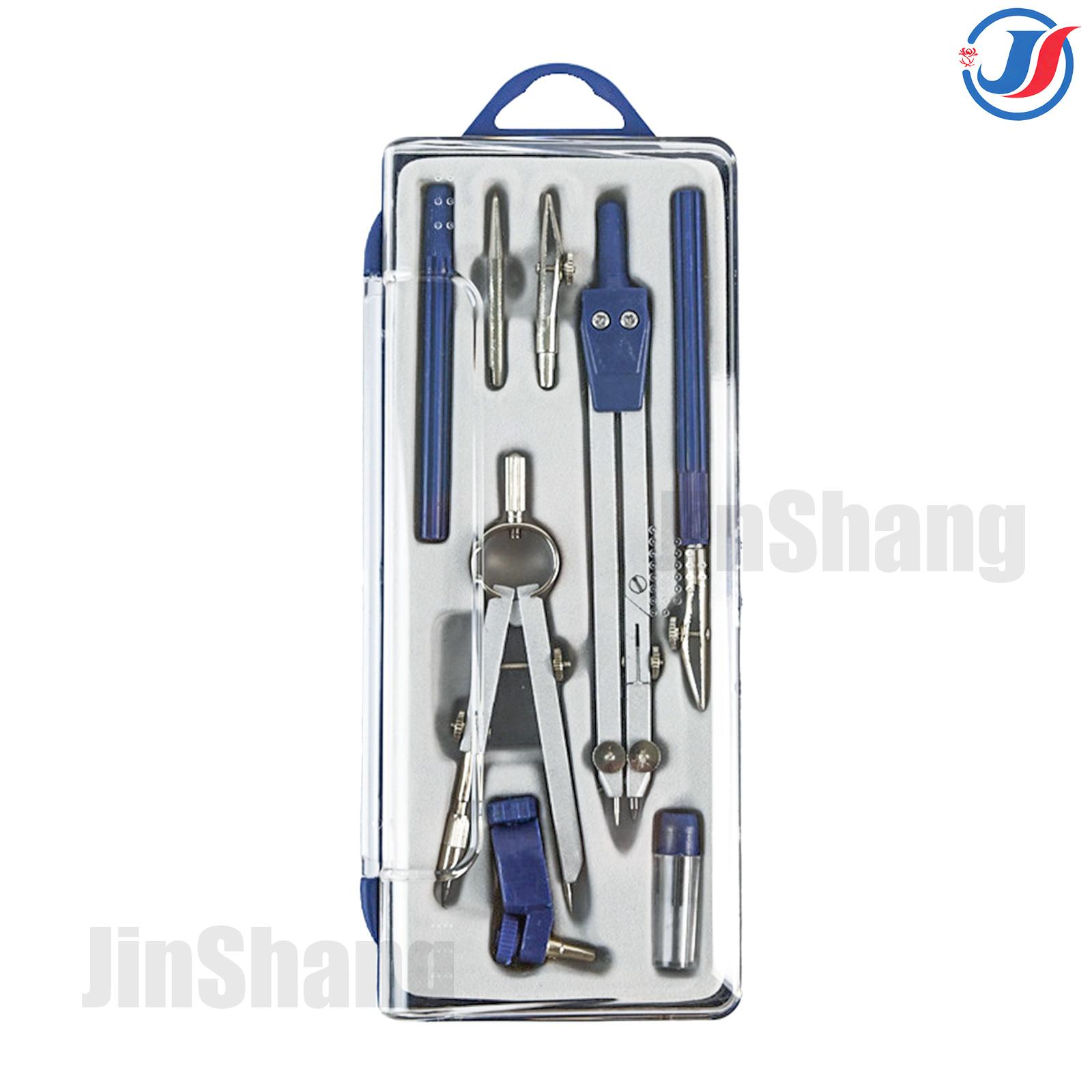 

Професійний набір геометрії Металевий циркуль, 8 шт., Набір точних інструментів для геометрії з пошкодженою коробкою для зберігання, Креслярські інструменти та Креслення