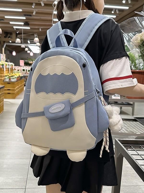 Cute Shark Backpack Kids School Bag Cartoon Animal Backpack for Girls Boys Kindergarten Travel Bag Gift