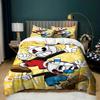 Exquisite The Cuphead Show Cartoon Bedding Sets Bed Supplies Set Duvet Cover Bed Comforter Set Bedding Set Birthday Gift