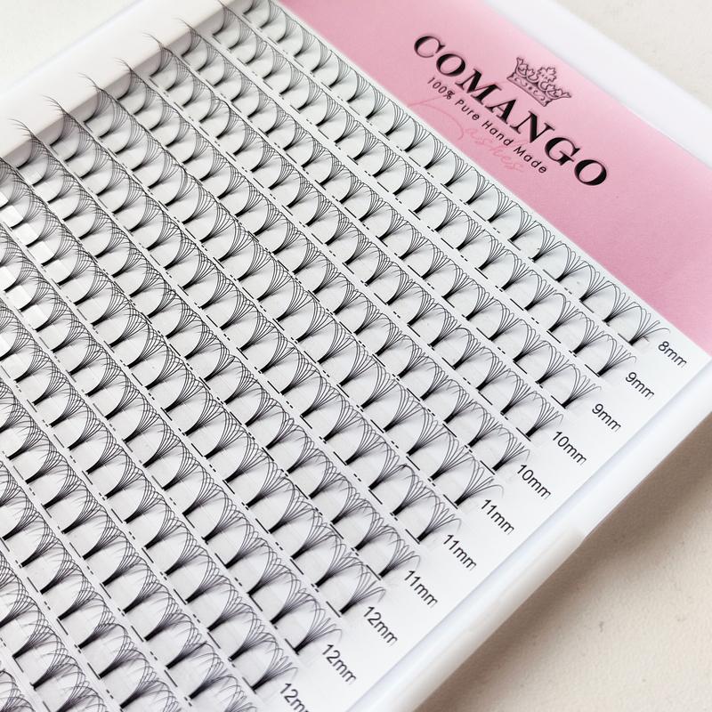 CoMango Eyelash Extension Premade Lash 320fans 3D/4D/5D/6D/8D/10D Short Stem Russian Volume Fan Lashes Extension