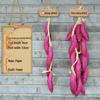 Farmhouse Decor: Pepper, Corn, Garlic, Veggie Fruit Skewers with Hemp Rope