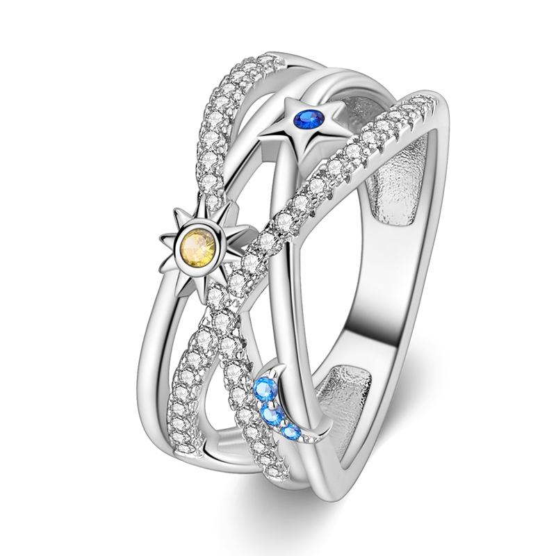 Biżuteria Pierścionek 100% Srebro Próby 925 damski pierścionek zaręczynowy Tworzenie biżuterii dla kobiet jako prezenty na przyjęcie weselne