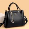 Luksus håndvesker i mykt skinn Damevesker Designer 3-lags skulder-crossbody-pose Dame Stor kapasitet Shopping Messenger Tote