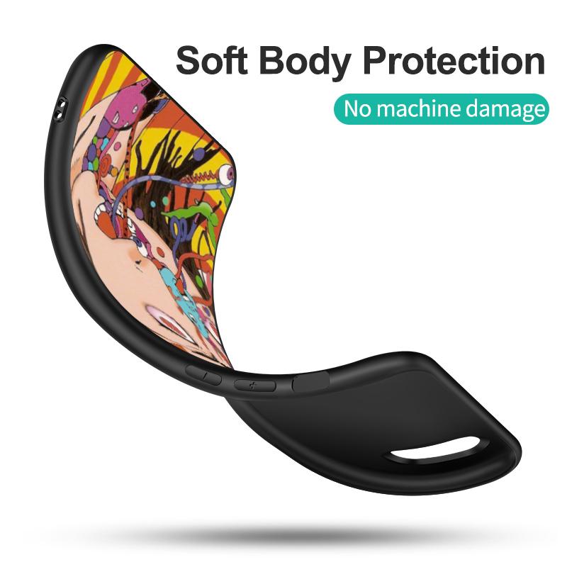 Black Tpu Case For Motorola Moto G52 G42 G60 4G G60S G71 G9 Play Plus Power One 5G Ace Shintaro Kago Horror Cartoon