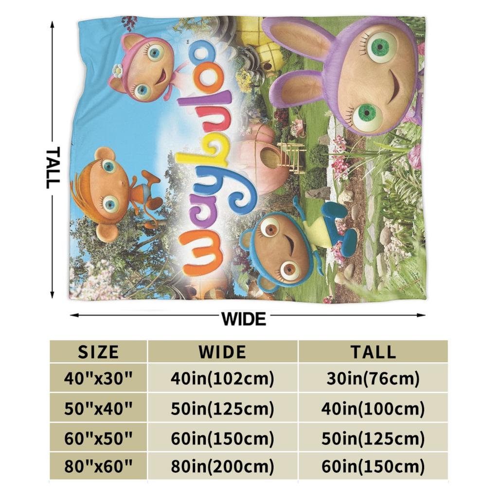 Cartoon Waybuloo Plush Blanket Boy Girl  Flannel Bedding Throws For Bedroom Super Warm Design Quality Bedspread Gift