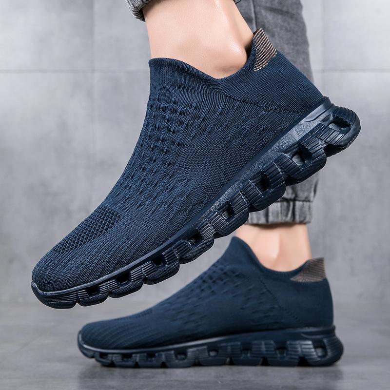 New Couple Mesh Shoes Summer Breathable Ultra Soft Casual Shoes Anti Slip Shock-absorbing Fashion Outdoor Fitness Walking Shoes