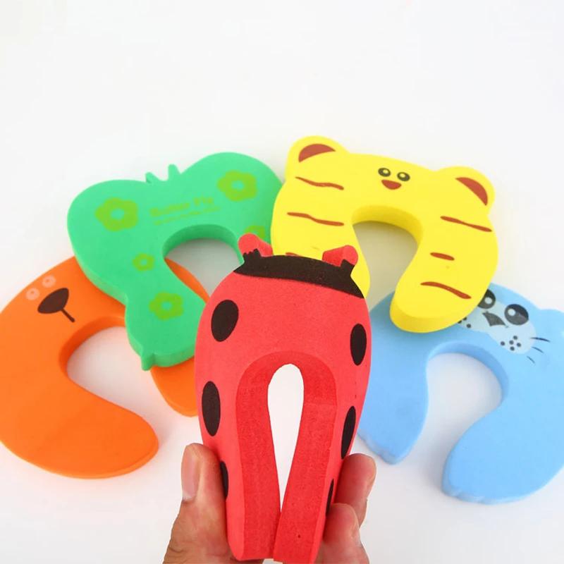 Cute Cartoon Animal Door Stoppers - 5 Pcs Silicone Doorway Jammer for Baby Safety Care, Perfect Toys Gifts for Children's Kids