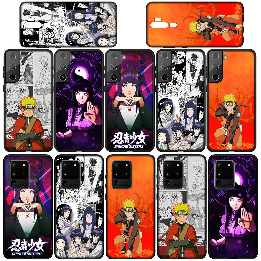 Pour Samsung Galaxy S24 S23 iPhone 16 15 14 Xiaomi Redmi Note 13 12 11 10 8 Plus 9 Pro Max X XR A06 Coque de téléphone Hinata Hyuga Naruto OPPO Huawei Cover