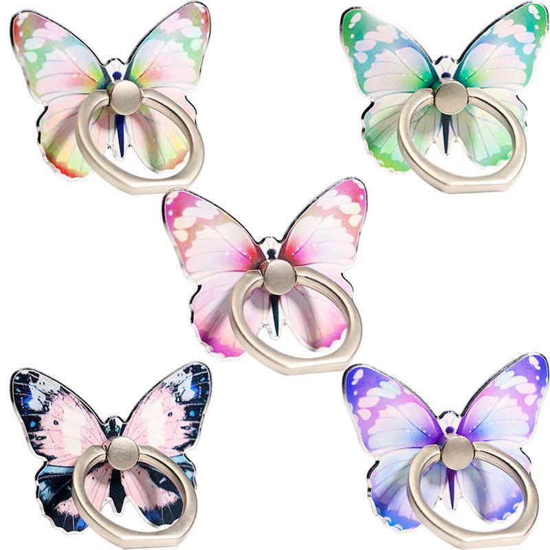 Butterfly Cartoon Ring Buckle Phone Stand - Cute & Creative for Women