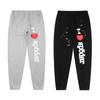 Pantaloni della tuta Sp5der 555 Streetwear Vestibilità Larga Caviglia a Costine Uomo Donna
