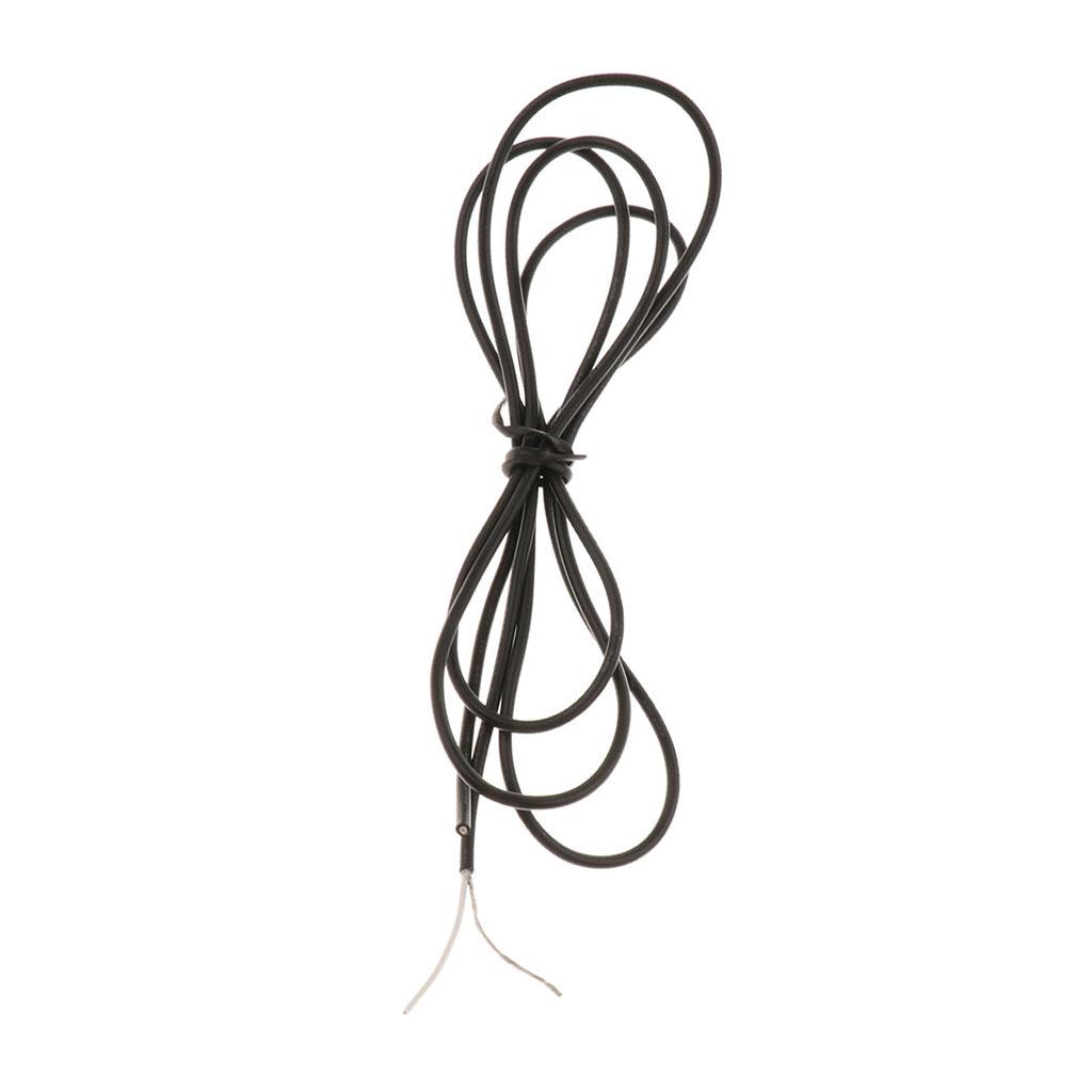 100cm/39.37inch Guitar Bass Inner Circuit Connecting Wire DIY Black