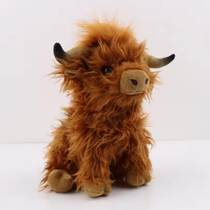 Cyisonal Highland Bull Plush Toy Soft Cute Bull Plush Toy Children'S And Women'S Soft Cute Gifts