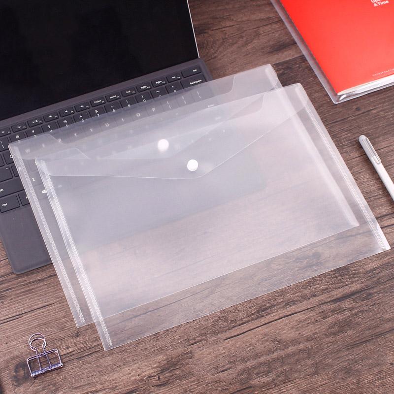 

1-3PCS Clear Document Folders Transparent Filing Envelopes Storage Bag Waterproof Plastic Envelopes A4 File Holder Organizers 1PC