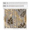 Golden Leaves Shower Curtain Waterproof Easy To Clean Privacy Protection Print Luxury Nature Design Elegant Elevate Your Space
