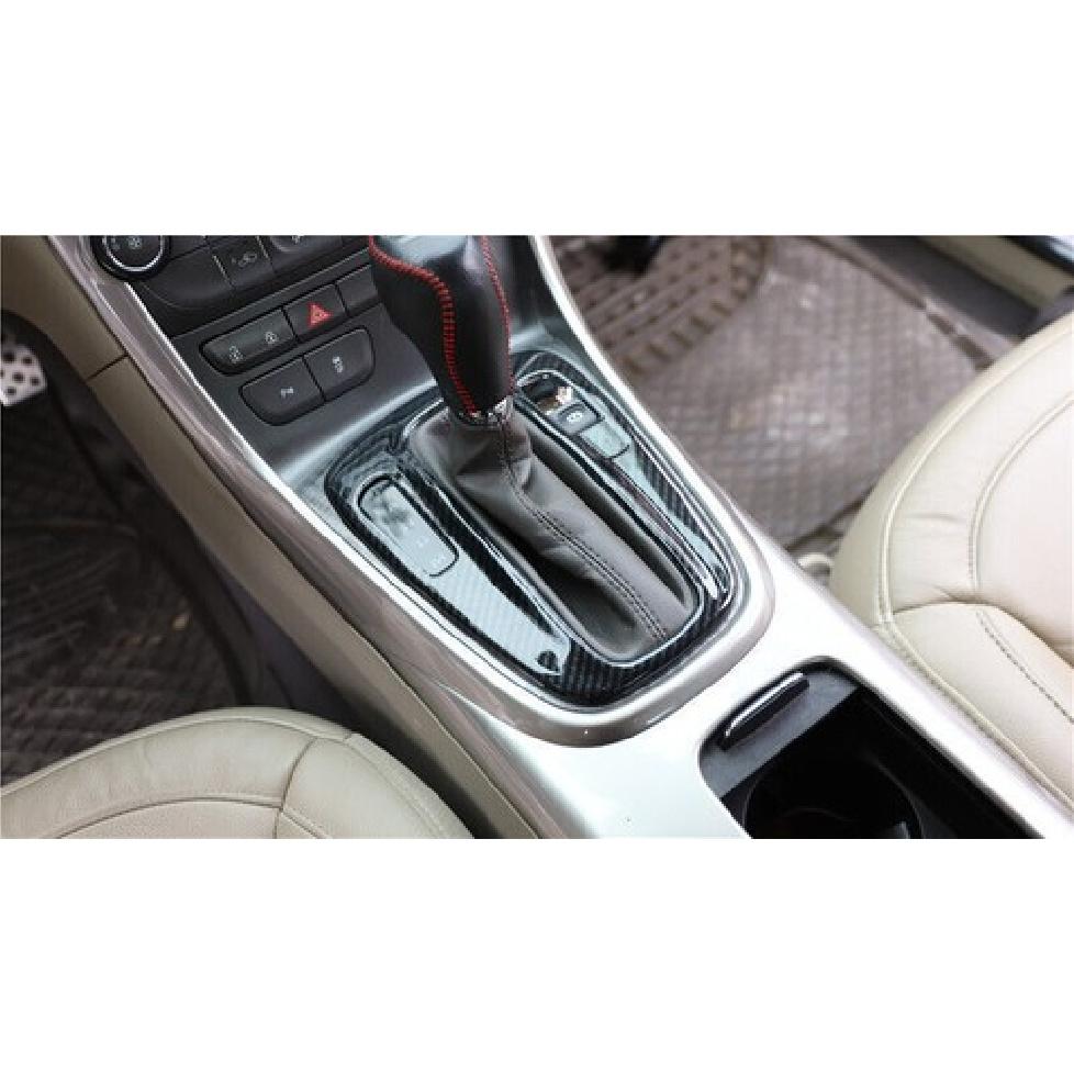 For Chevrolet Malibu 12-14 Carbon Fiber Inner Gear Shift Panel Decor Cover Trim