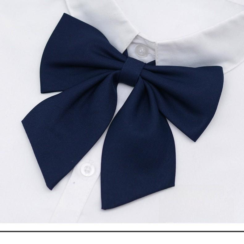 Adult Women School Uniform Bow Tie With Breathable Cotton For Office And Casual Wear