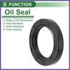 Oil Seal Seal Ring Rotary Shaft Seal NBR Rubber 38x55x8mm Black 5Pcs