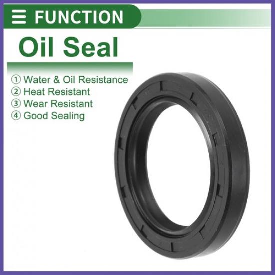Oil Seal Seal Ring Rotary Shaft Seal NBR Rubber 38x55x8mm Black 5Pcs