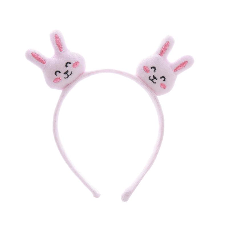 New Cute Cartoon Rabbit Hair Decoration for Women Pink Valentine's Day Sweet Face Wash Hairpin Headpiece