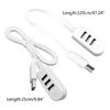 3 USB Port Multi-function 3A Charger Converter Extension Cable Line Expansion