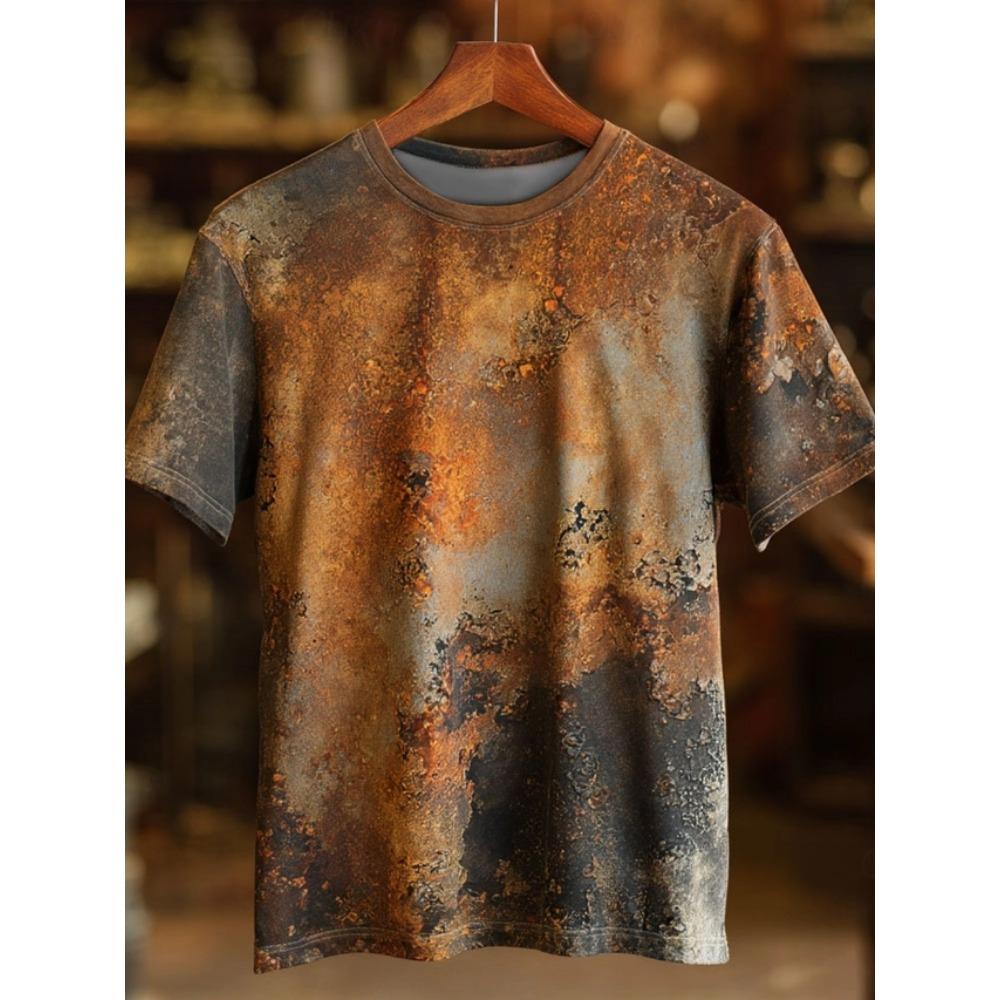 Summer Rust Graphic Men's T-Shirts 3D Print Women Short Sleeve T Shirt Plus Size Tees Harajuku Y2k Tops Men Clothing