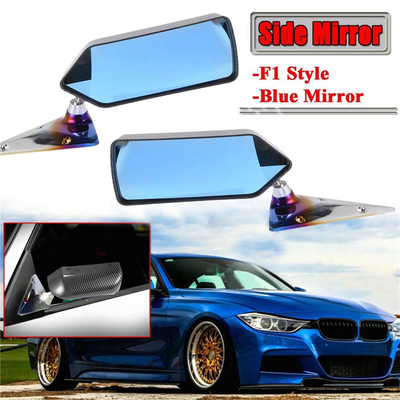 1Set Car Rear View Mirror F1 Rear Mirror Racing Universal Side Mirror F1 Style Rear View Mirror-A87Q