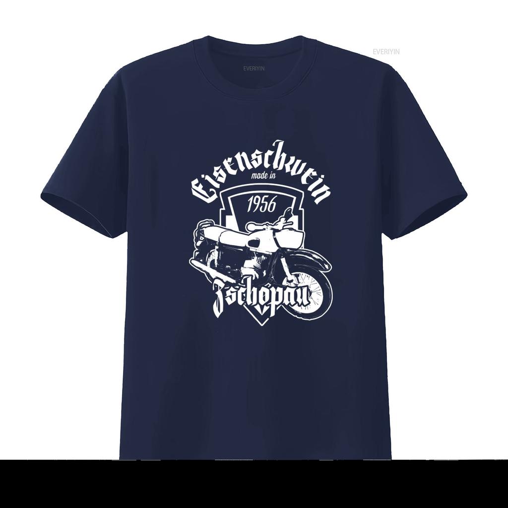 Iron Pig Zschopau Motorcycle 1956 Made in T Shirt Retro Design Vintage Look for Enthusiasts vintage Washed Stretched Versatile