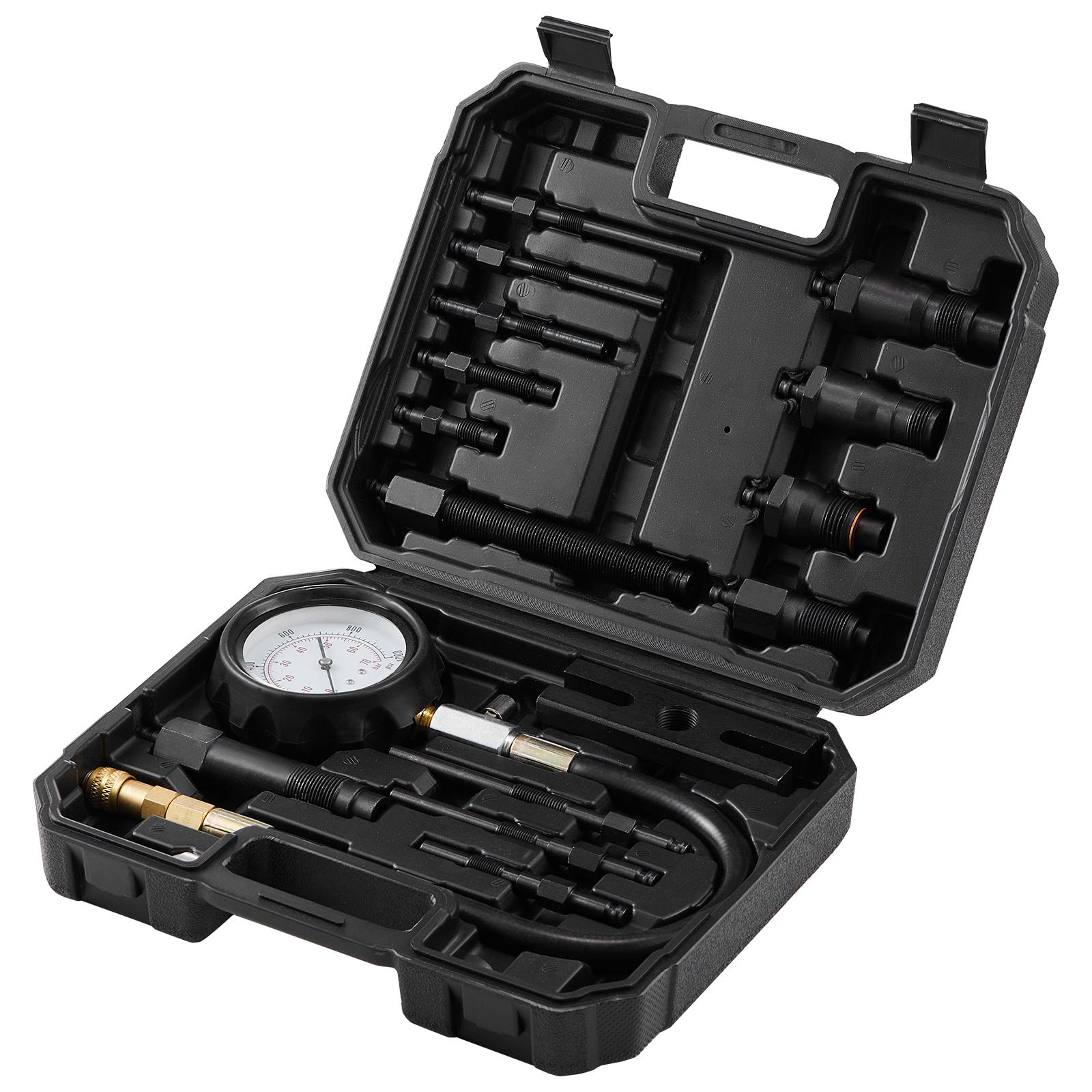 SucceBuy Diesel Engine Compression Tester 18 pcs Cylinder Pressure Test Tool Kit Diesel Injector Tester Check Cylinder For Truck For diesel