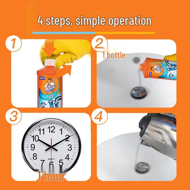 Mr Muscle Drain Clog Remover Gel