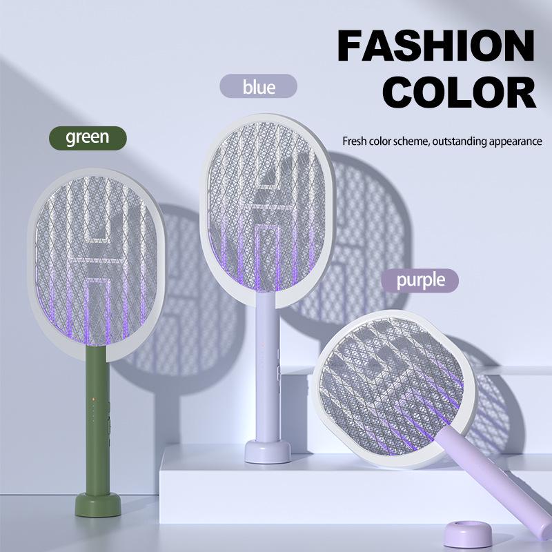 Rechargeable 2-in-1 Electric Mosquito & Fly Swatter - High-Powered Multi-Functional Insect Killer for Home Use