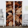 Window Curtain for Room 2 Panel Leaf Down Partition Home Interior Curtains Shades Halloween Decoration Tulle for Bedroom Living