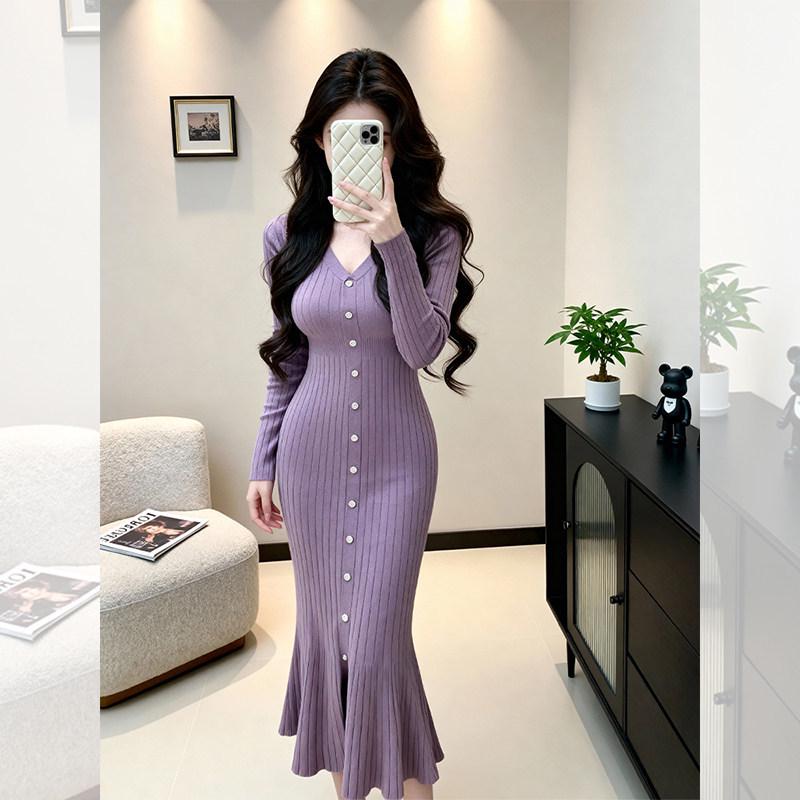 

2026 New Purple Bodycon Dress: Sexy, Trendy, and Stylish Long Skirt for Women Large