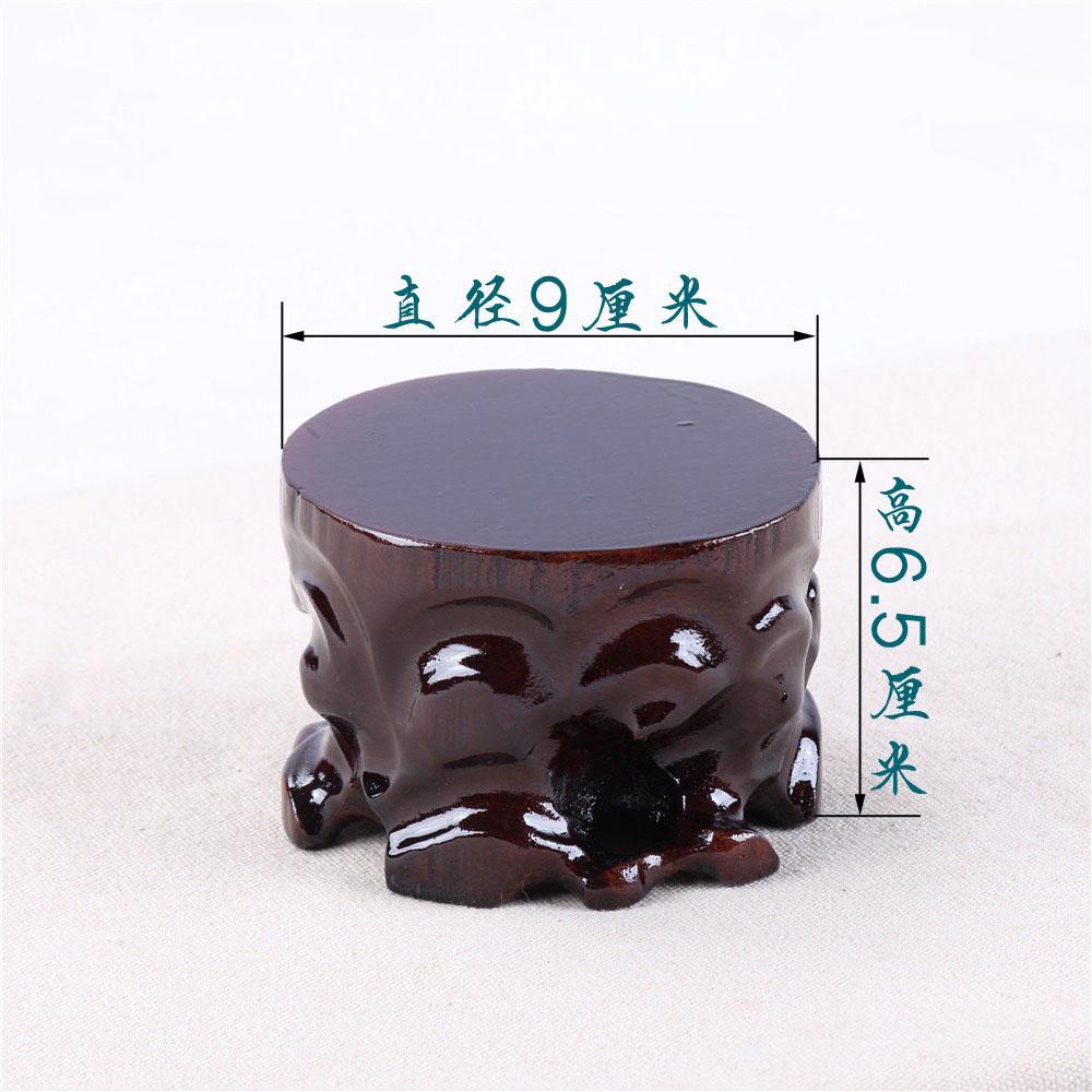 Red Wood Solid Wood Head Base, Vase, Bonsai Base, Purple Sand, Tea Pot, Large, Medium Height, Circular, Jade