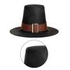 Sombrero Negro Multiusos para Escenario Sombreros Ligeros de Acrílico Con Mantenimiento de Forma Para Actuaciones Profesionales y Fotografía