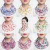 Floral Silk Scarf Ice Silk Neck Guard Scarf Summer Veil  Women