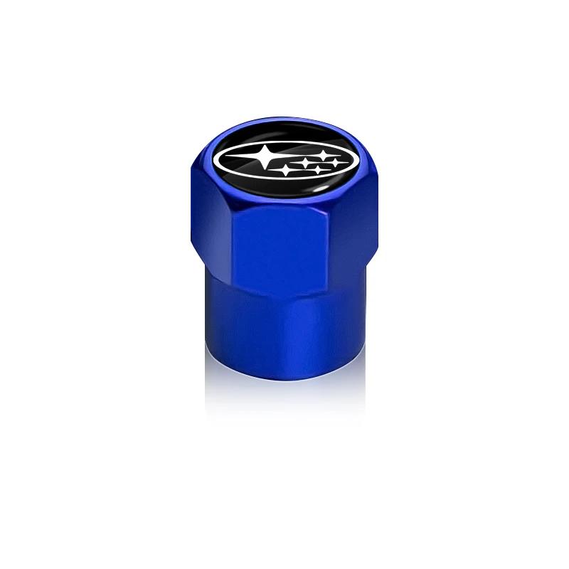 4Pcs Car Wheel Tire Valve Caps Emblem Air Stem Covers Car Accessories For Subaru STI BRZ Impreza Forester Legacy Outback Levorg vg5