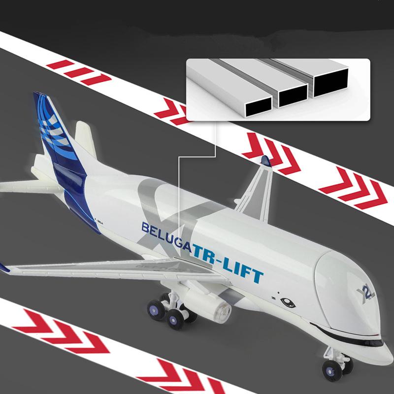1:72 Airbus Beluga A300-600ST Alloy Large Super Transport Airplane Diecast Passenger Civil Aircraft Model Sound Light Decoration