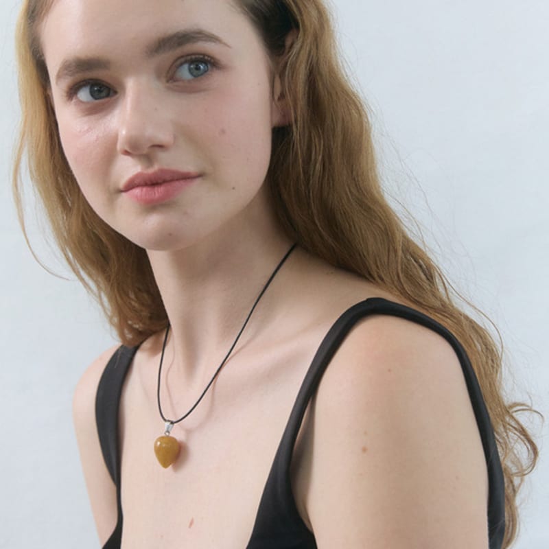 

OudStudio Dewy Stone Necklace_Yellow Yellow