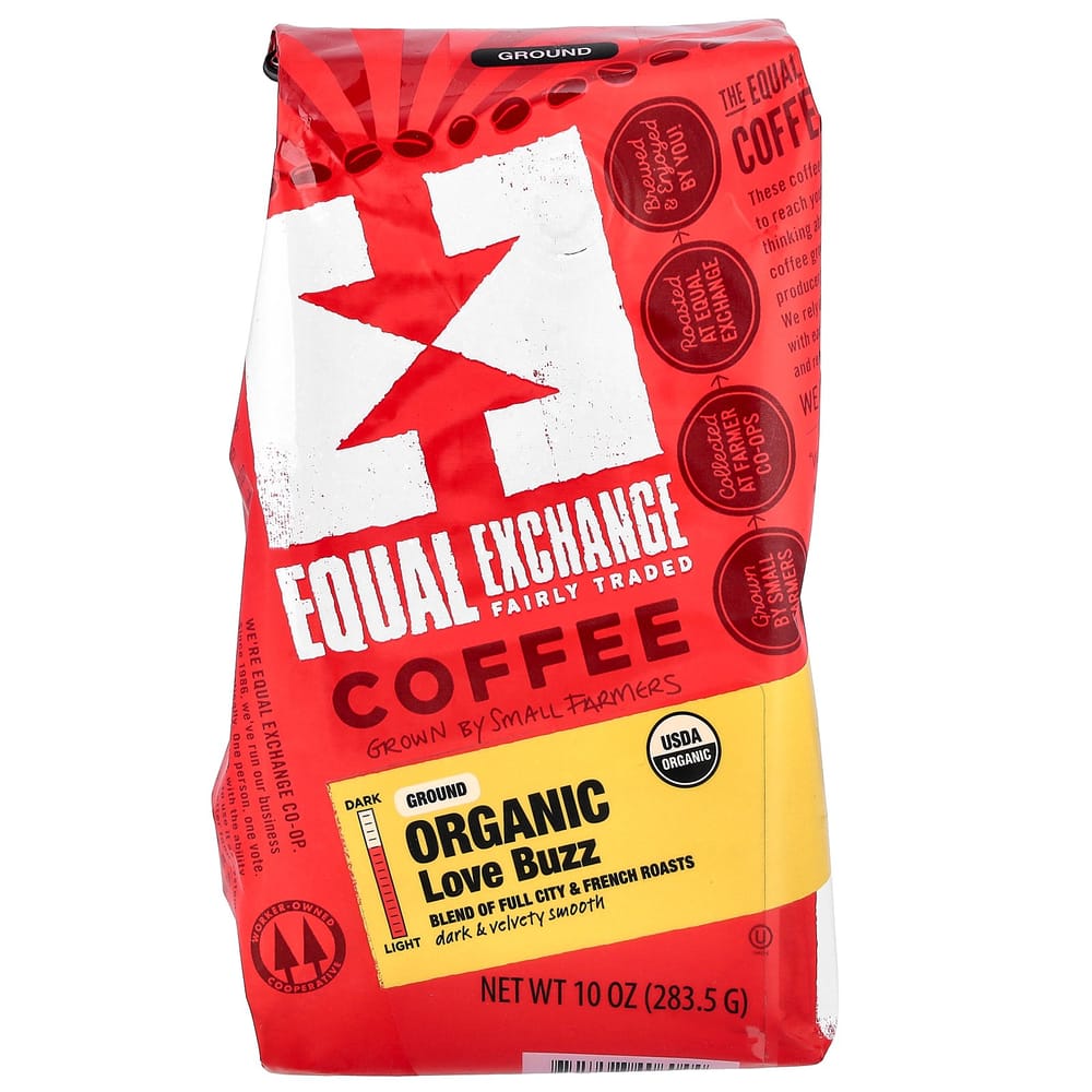 Equal Exchange Coffee Love Buzz Ground Coffee 283.5g (10oz)