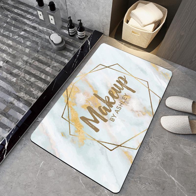 Diatomaceous Earth Bathroom Floor Mat - Light Luxury, Dirt-Resistant, Easy Clean, Wear-Resistant