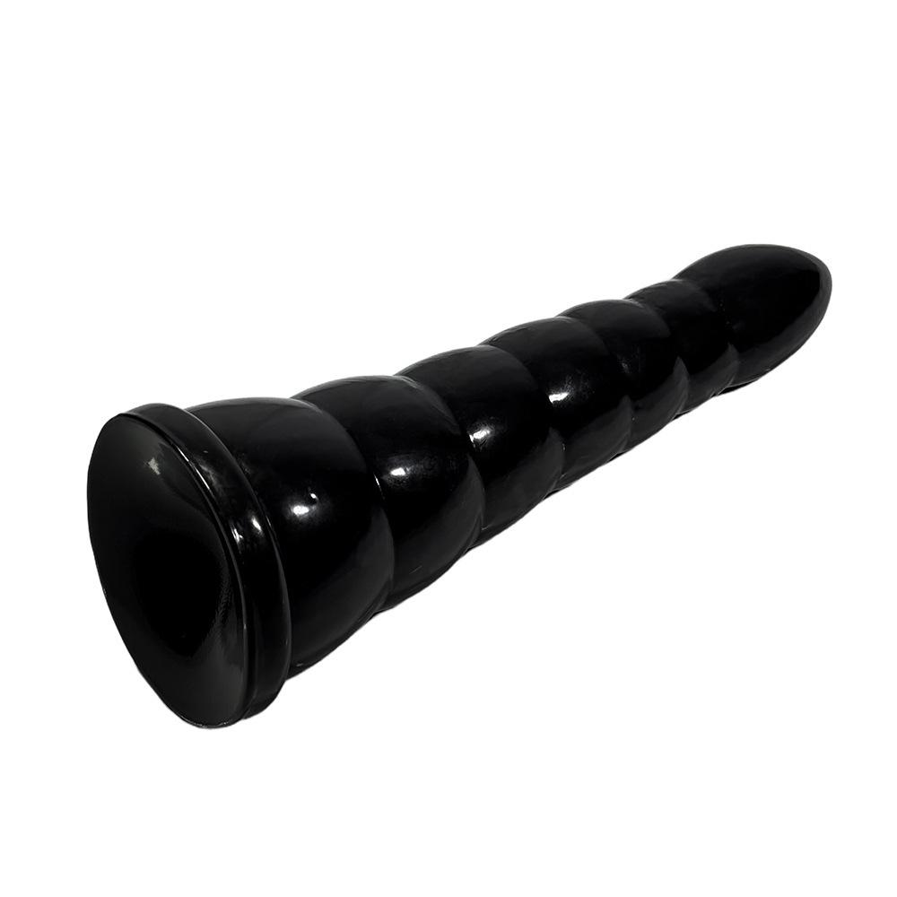 Extra Large Realistic Bamboo Shoot Anal Plug with Threaded Design for Male Stimulation